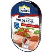 Larsen Pacific Wild Salmon in Tomato Mozarella Sauce (CASE OF 8 x 200g)