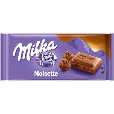 Milka Noisette Milk Chocolate Bar (HEAT SENSITIVE ITEM - PLEASE ADD A THERMAL BOX TO YOUR ORDER TO PROTECT YOUR ITEMS (CASE OF 23 x 100g)
