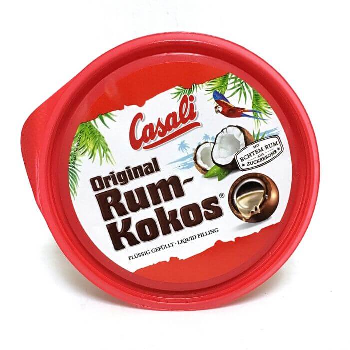 Casali Rum Kokos with a Liquid Rum Filling  HEAT SENSITIVE ITEM. PLEASE ADD ITEM 122942 TO THE ORDER TO TRY TO PROTECT CHOCOLATES FROM HEAT DAMAGE. (CASE OF 12 x 300g)