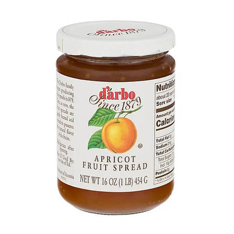 D Arbo Apricot Fruit Spread, Prepared According to Secret Traditional Austrian Recipes (CASE OF 6 x 454g)