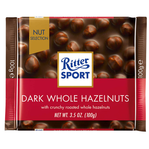 Ritter Sport Dark Chocolate (HEAT SENSITIVE ITEM - PLEASE ADD A THERMAL BOX TO YOUR ORDER TO PROTECT YOUR ITEMS (CASE OF 10 x 100g)