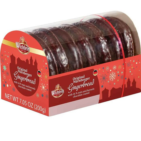 Wicklein Feine Original Nuernberger Oblaten Lebkuchen Schoko (CASE OF 18 x 200g)