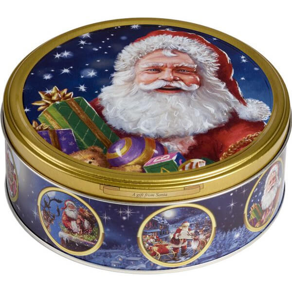 Jacobsens Classic Nostalgia Christmas Santa Tin (Varied Santa Designs) (CASE OF 24 x 150g)