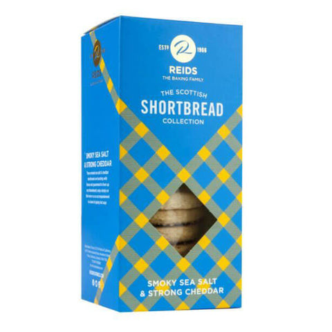 Reids Smoky Sea Salt and Strong Cheddar Shortbread (CASE OF 12 x 150g)