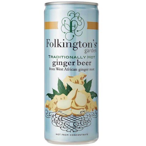 Folkingtons Ginger Beer Traditionally Hot Can (CASE OF 12 x 250ml)