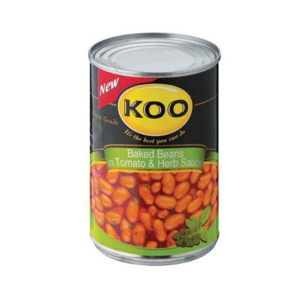 Koo Baked Beans - with Tomato and Herb (Kosher) (CASE OF 12 x 410g)