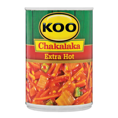Koo Chakalaka Extra Hot and Spicy (Kosher) (CASE OF 12 x 410g)
