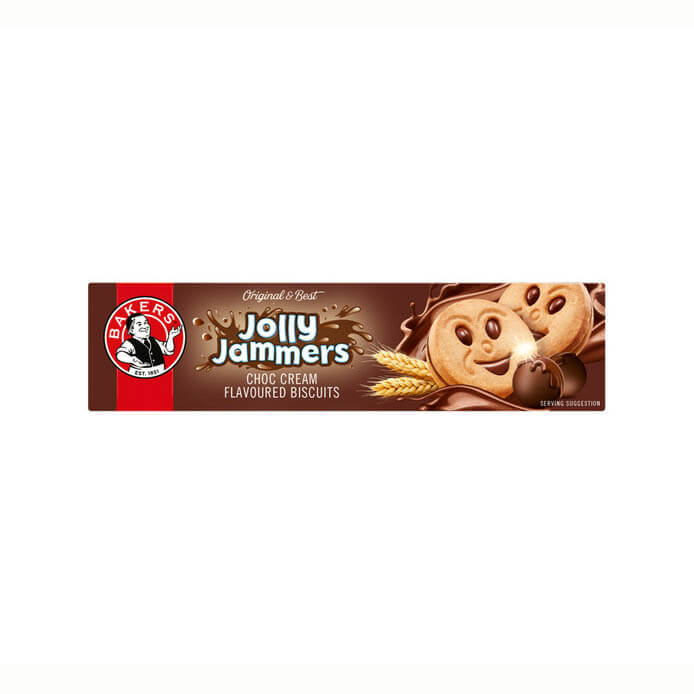 Bakers Jolly Jammers Chocolate Cream (CASE OF 12 x 200g)