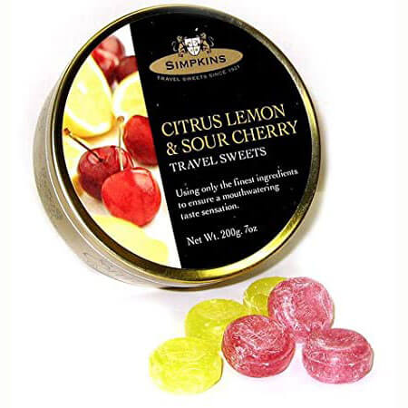 Simpkins Sweets Citrus Lemon and Sour Cherry (CASE OF 12 x 200g)