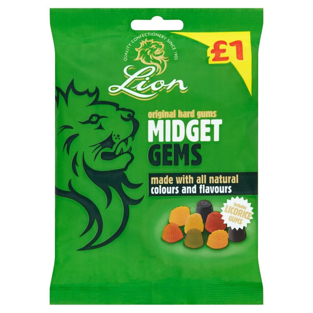 Lion Midget Gems (CASE OF 12 x 150g)