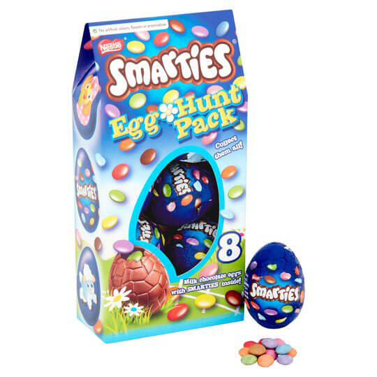 Nestle Smarties Egg Hunt Pack 8 Pieces (CASE OF 12 x 140g)