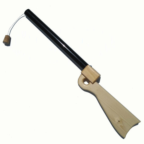 Mighty Forest Co. Traditional Handcrafted Popgun Natural Stock Black Barrel (CASE OF 1 x 400g)