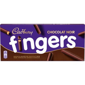 Cadbury Fingers Biscuits Dark Chocolate Noir (CASE OF 12 x 114g)