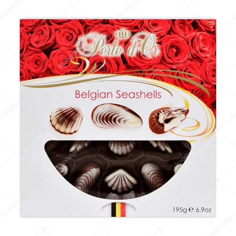 Perle D Or Classic Seashells Chocolates, Silky Chocolate Filled with Hazelnut Praline (HEAT SENSITIVE ITEM - PLEASE ADD A THERMAL BOX TO YOUR ORDER TO PROTECT YOUR ITEMS (CASE OF 12 x 195g)