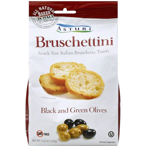 Asturi Bruschettini Black and Green Olives (CASE OF 12 x 120g)