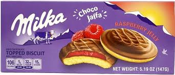 Milka Choco Dessert Cookies with Raspberry Jelly (CASE OF 24 x 147g)