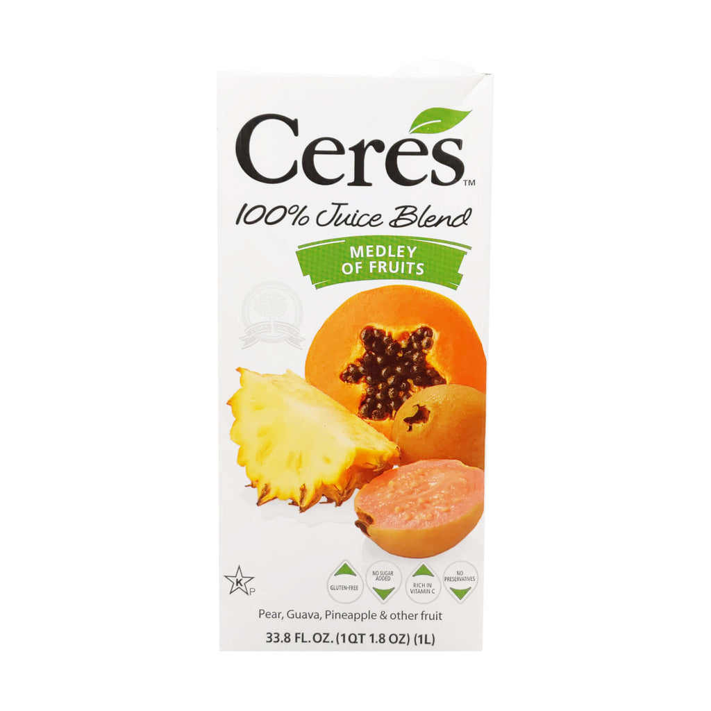 Ceres Medley Of Fruits Juice Carton (Kosher) (CASE OF 12 x 1L)