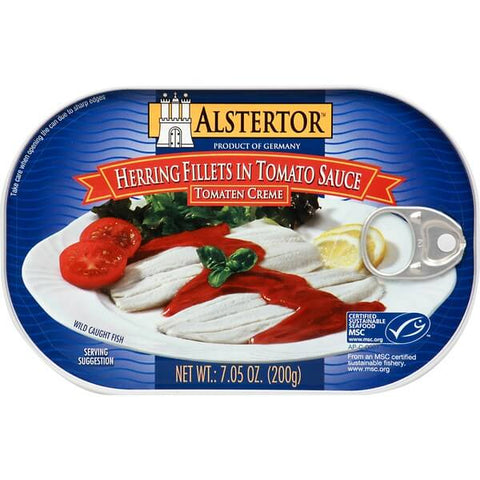 Alstertor Herring Filets in Tomato Sauce (CASE OF 16 x 200g)