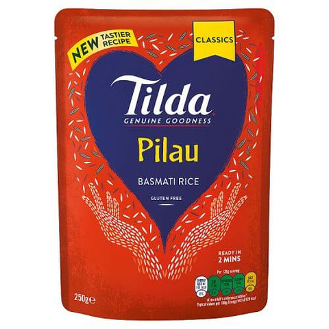 Tilda Steamed Pilau Basmati Rice (CASE OF 6 x 250g)