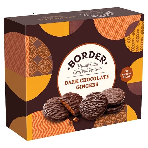 Border Dark Chocolate Ginger Biscuits (CASE OF 6 x 255g)