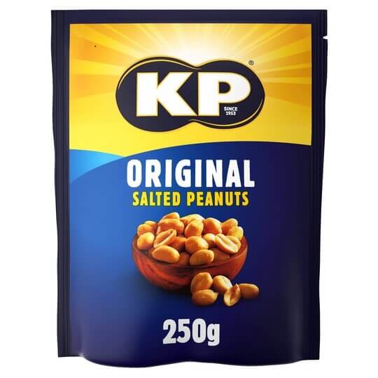 KP Nuts Original Salted Peanuts (CASE OF 12 x 250g)