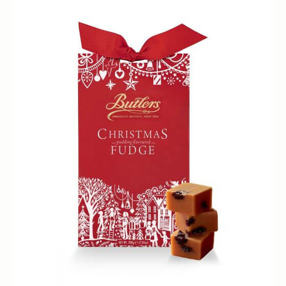 Butlers Christmas Pudding Flavoured Fudge (CASE OF 12 x 200g)