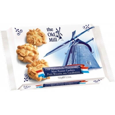 The Old Mill Mini Peanut Rounds Cookie Pack (CASE OF 16 x 150g)
