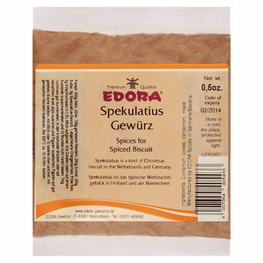 Edora Spekulatius Spices (CASE OF 25 x 14g)