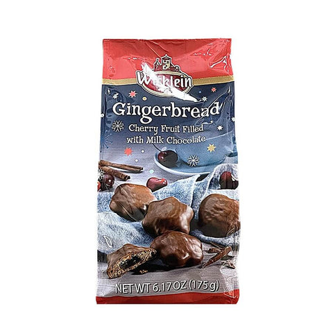 Wicklein Milk Chocolate Cherry Gingerbread Bag (CASE OF 12 x 175g)