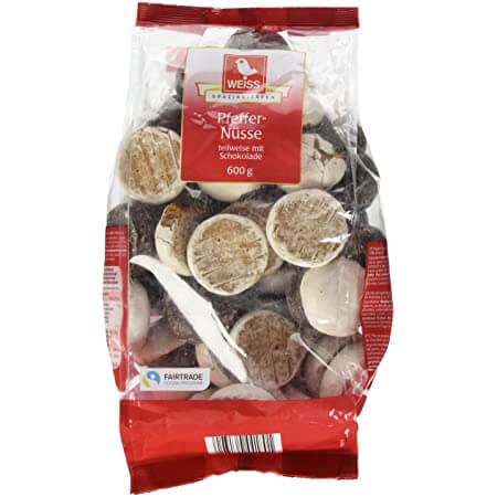 Weiss Pfeffernuesse Teilweise mit Schokolade (CASE OF 16 x 600g)