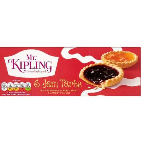 Mr Kipling Jam Tarts (Pack of 6) (CASE OF 12 x 214g)