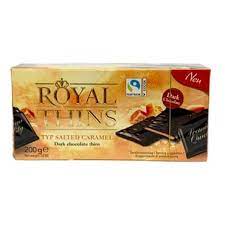Boehme Royal Thins with Sea Salt Caramel Dark Chocolate (CASE OF 16 x 200g)