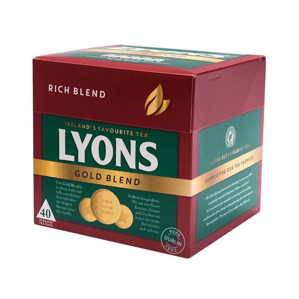 Lyons Gold Blend Tea (Pack of 40 Tea Bags) (CASE OF 12 x 116g)