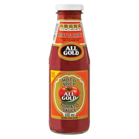All Gold Sauce Hot Spicy Tomato (Glass) (CASE OF 6 x 350ml)
