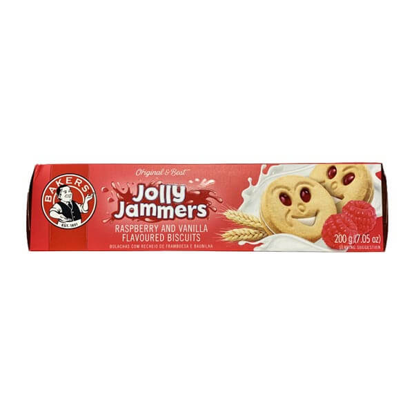 Bakers Jolly Jammers Rasberry (CASE OF 12 x 200g)