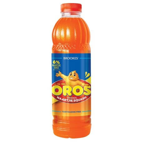 Brookes Oros Concentrate Naartjie Squash (CASE OF 12 x 1l)