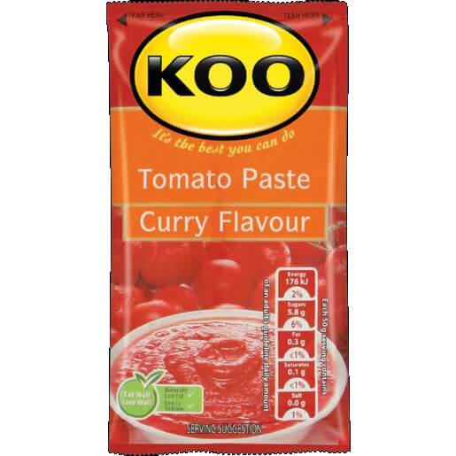 Koo Tomato Products - Paste Curry Flav Sachet  (CASE OF 30 x 50g)