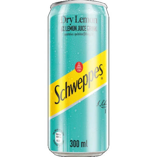 Schweppes Dry Lemon  (CASE OF 24 x 300ml)