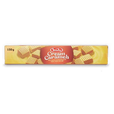 Wilsons Toffe Cream Caramels (CASE OF 20 x 150g)