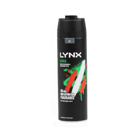 Lynx Africa Body Spray and Deodorant (CASE OF 6 x 200ml)