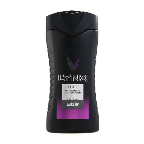 Lynx Shower Gel Excite Crisp Coconut and Black Pepper Scent (CASE OF 6 x 225ml)