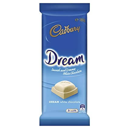 Cadbury Dream Bar  HEAT SENSITIVE ITEM. PLEASE ADD ITEM 122942 TO THE ORDER TO TRY TO PROTECT CHOCOLATES FROM HEAT DAMAGE. (CASE OF 15 x 180g)