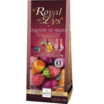 Abtey Royal Des Lys Fruit Liqueurs Bag Dark Chocolate (CASE OF 12 x 200g)