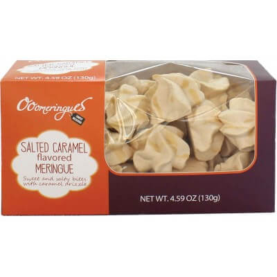 Ooomeringues Salted Caramel Flavored Meringues In Box (CASE OF 12 x 130g)