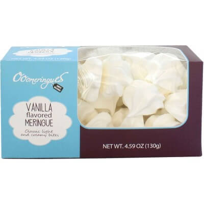 Ooomeringues Vanilla Flavored Meringues In Box (CASE OF 12 x 130g)