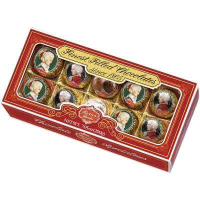 Reber Assorted Mozart Constanze and Truffle Kugel 10Pc (CASE OF 6 x 200g)