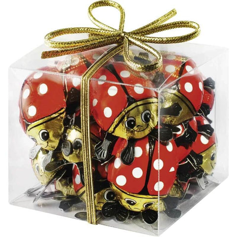 Riegelein Solid Lady Bugs In Gift Cube (CASE OF 22 x 100g)