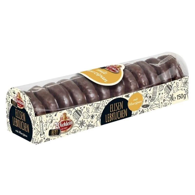 Wicklein Mini Elisen Dark Chocolate Gingerbread 25 percent Nuts (CASE OF 24 x 150g)