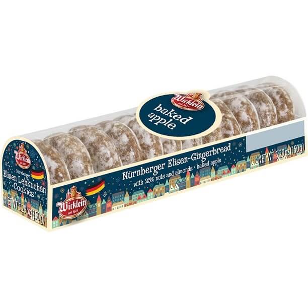 Wicklein Mini Elisen Gingerbread With Baked Apple, 25 percent Nuts (CASE OF 24 x 150g)