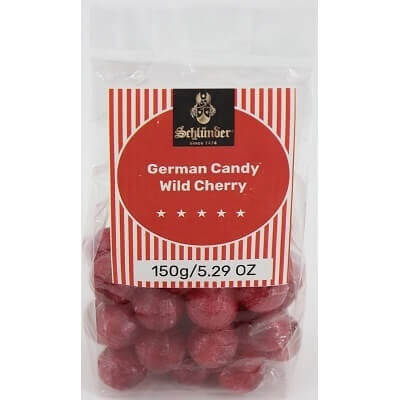 Schluender Hard Candy Wild Cherry Balls (CASE OF 20 x 150g)